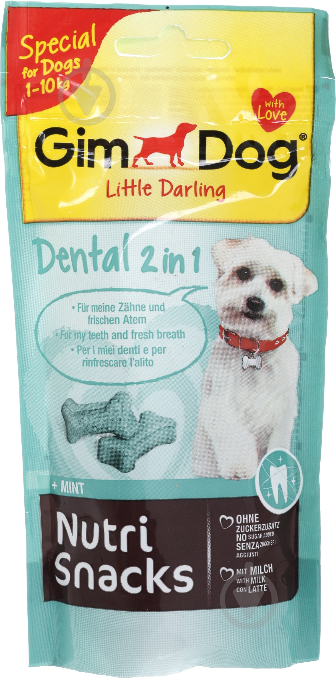 Снеки Gimpet Dental 2 in 1 40 г 509761 - фото 1
