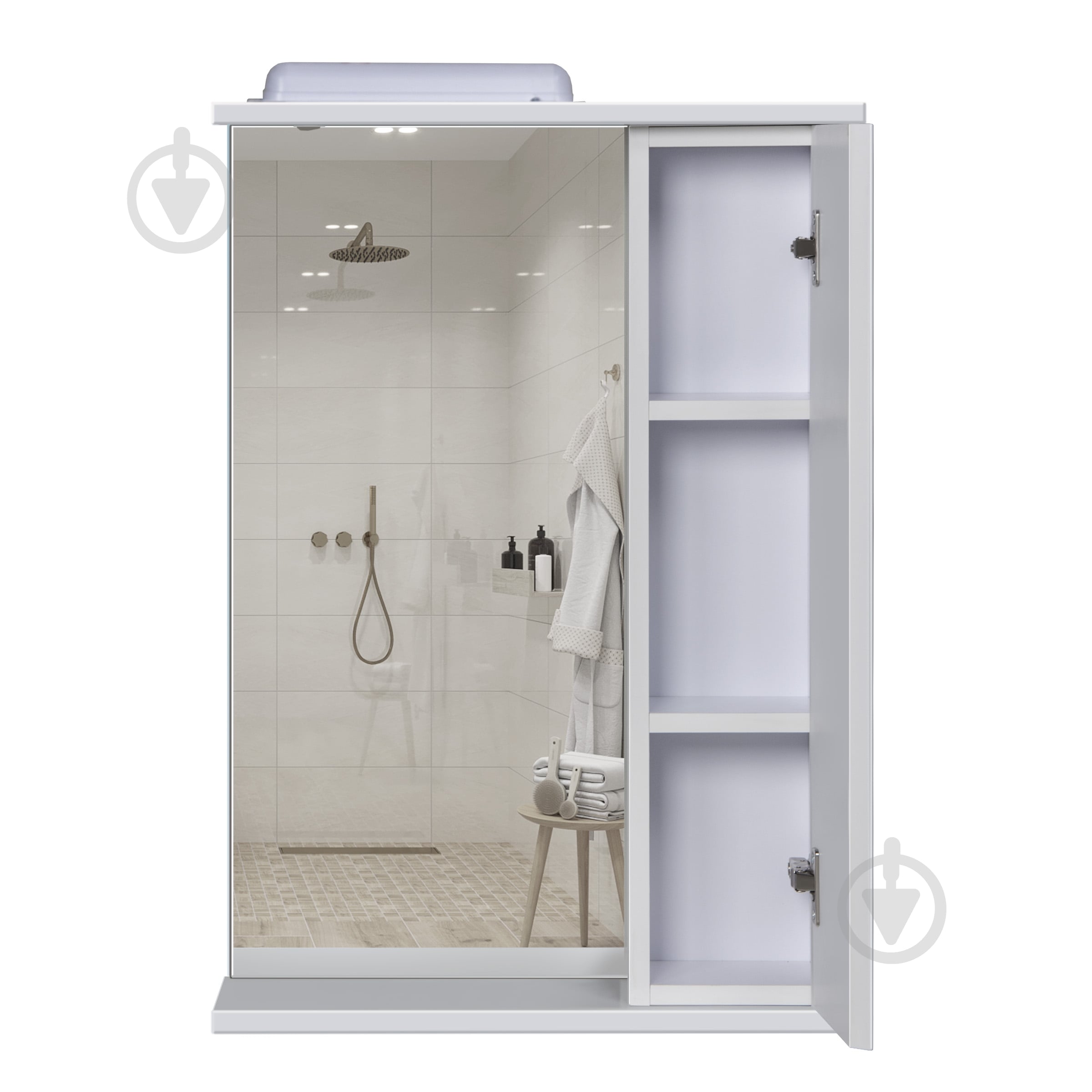 Зеркало Мойдодыр с шкафчиком и съемной полкой СТ-50 - фото 3