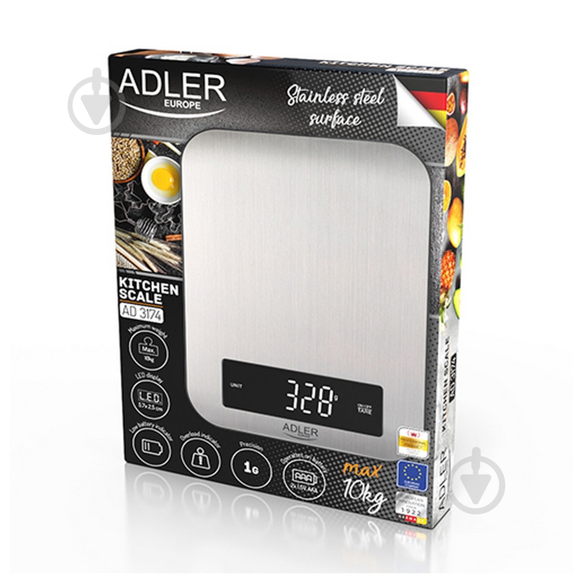 Весы кухонные Adler AD 3174 - фото 7 Весы кухонные Adler AD 3174 - фото 7