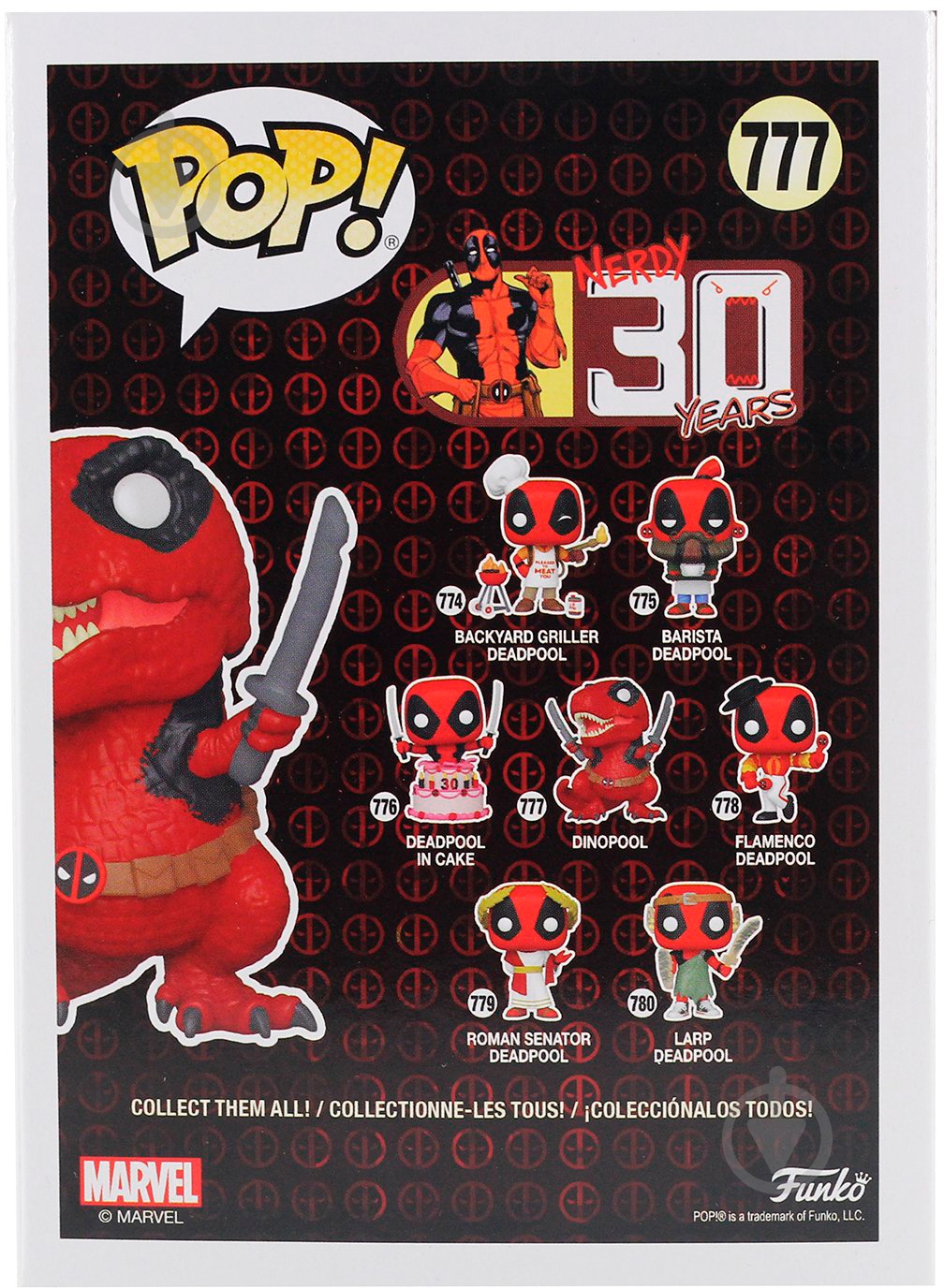 Фігурка Funko POP! Bobble Marvel Deadpool 30th Dinopool 54655 (FUN2549965) - фото 7