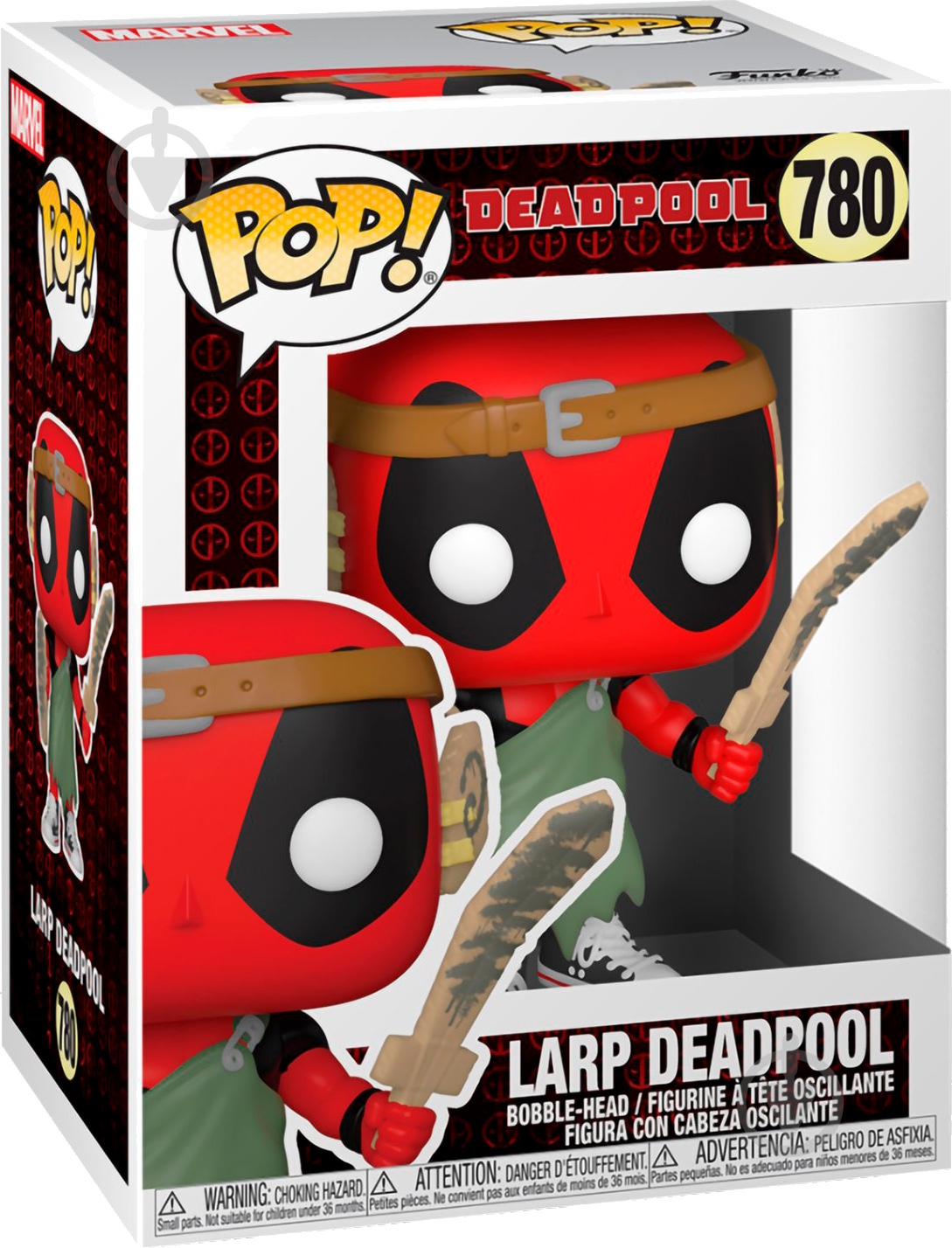 Фигурка Funko POP Bobble Marvel Deadpool 30th LARP Deadpool 54690 (FUN2549970) - фото 2