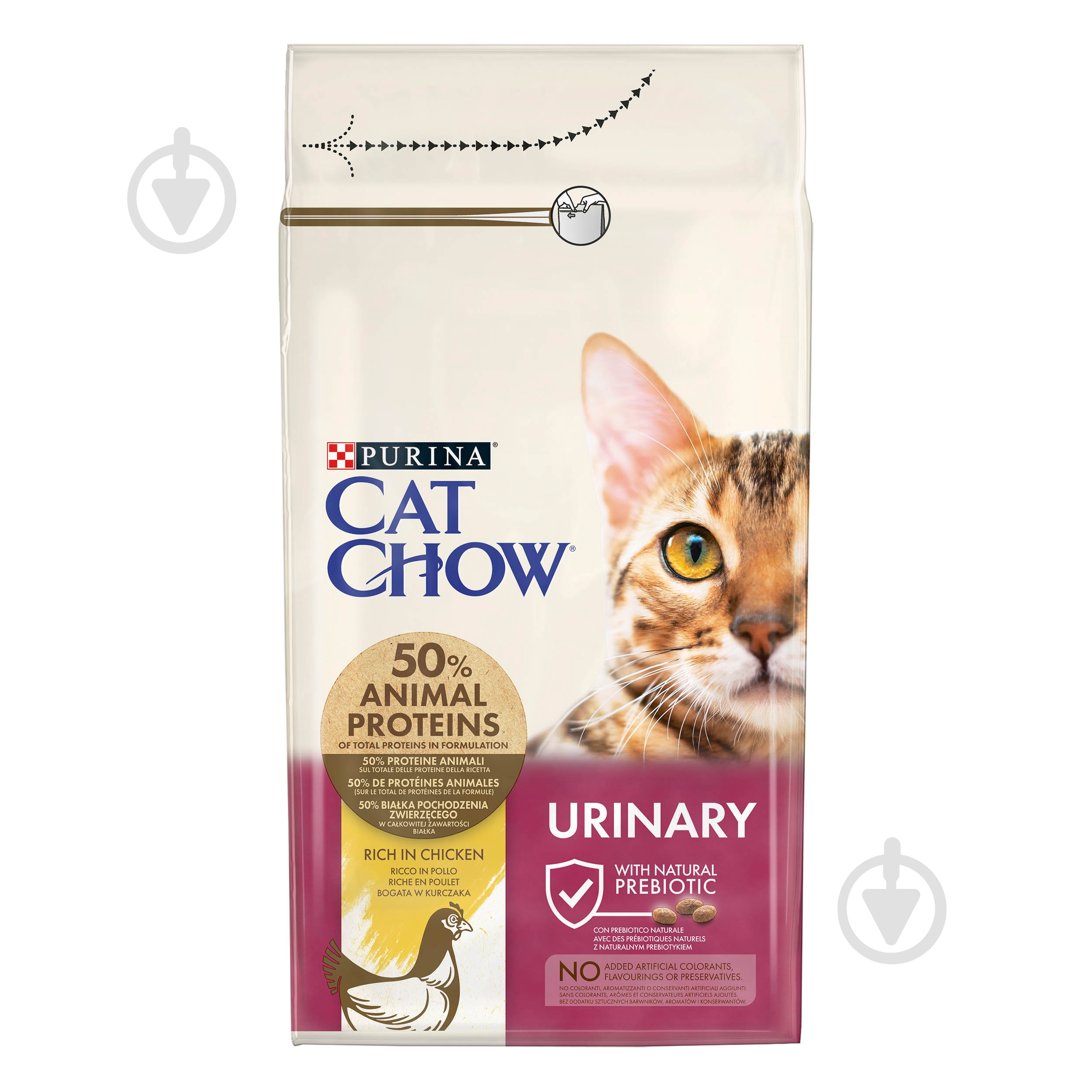 Корм сухий для дорослих котів Cat Chow by Purina Urinary підтримка здоров'я сечовивідної системи з куркою 1,5 кг - фото 2