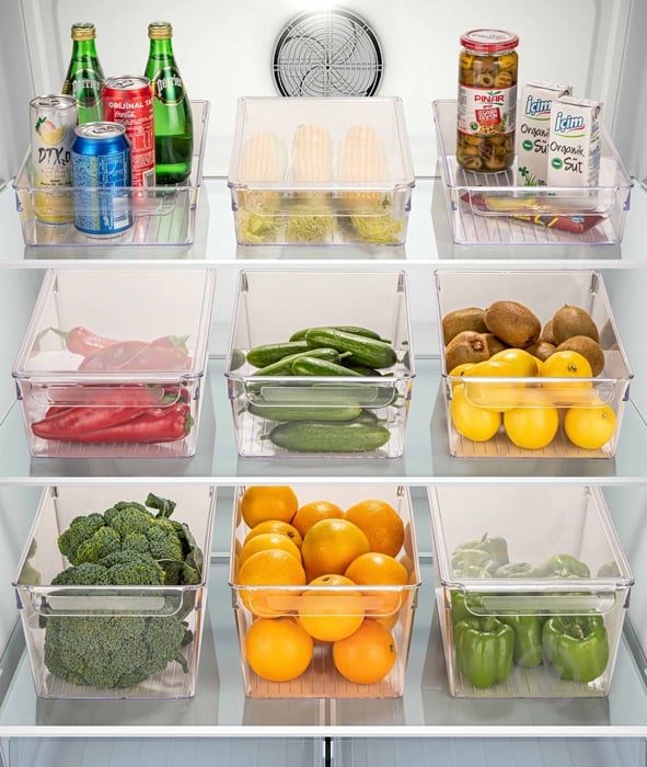 Органайзер Dunya Plastik для холодильника 20x32,5x14 см 07446-DN-transparent 07446-DN-transparent - фото 2 Органайзер Dunya Plastik для холодильника 20x32,5x14 см 07446-DN-transparent 07446-DN-transparent - фото 2