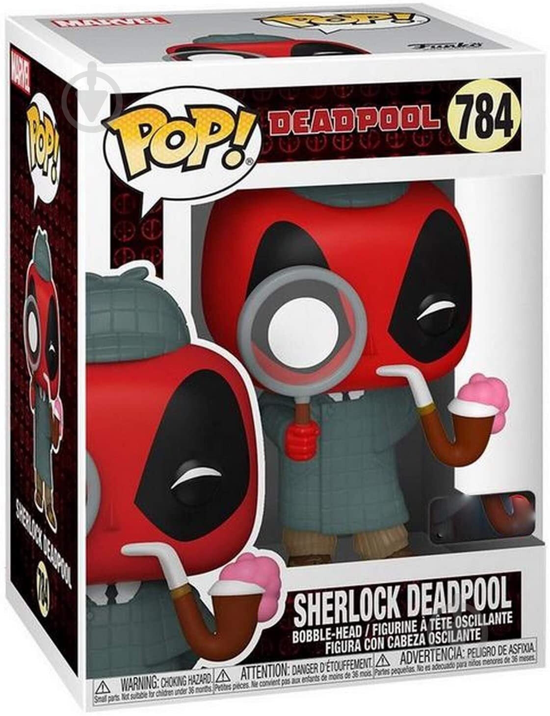 Фігурка Funko Bobble Marvel Deadpool 30th Sherlock Deadpool (Exc) 54691 (FUN2549967) - фото 2