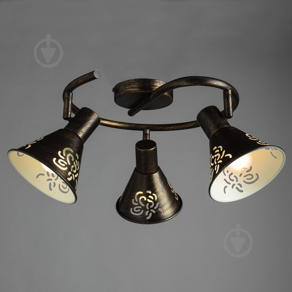 Спот Arte Lamp A5218PL-3BR CONO 3x40 Вт E14 коричневый - фото 2