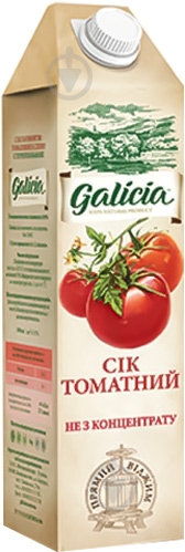 Сок Galicia Томатный с солью 0,5л (4820151001369) - фото 1 Сок Galicia Томатный с солью 0,5л (4820151001369) - фото 1