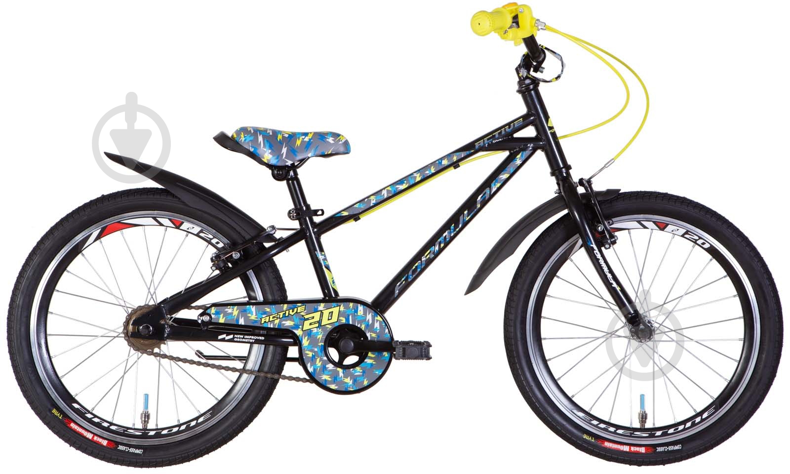 Велосипед Formula 20" 10"(25 см) ACTIVE OPS-FRK-20-164 черный - фото 1