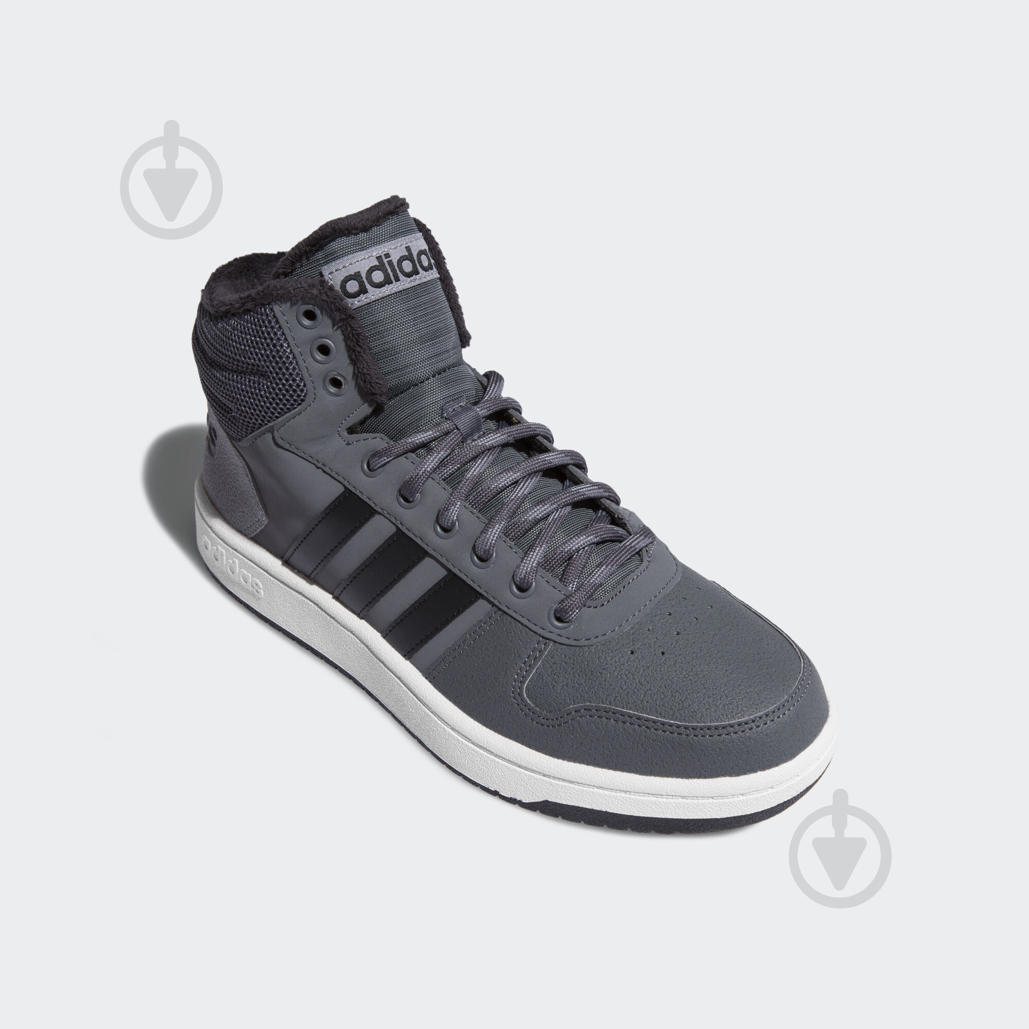 Черевики Adidas HOOPS 2.0 MID CG6615 р.45 1/3 сірий - фото 4 Черевики Adidas HOOPS 2.0 MID CG6615 р.45 1/3 сірий - фото 4