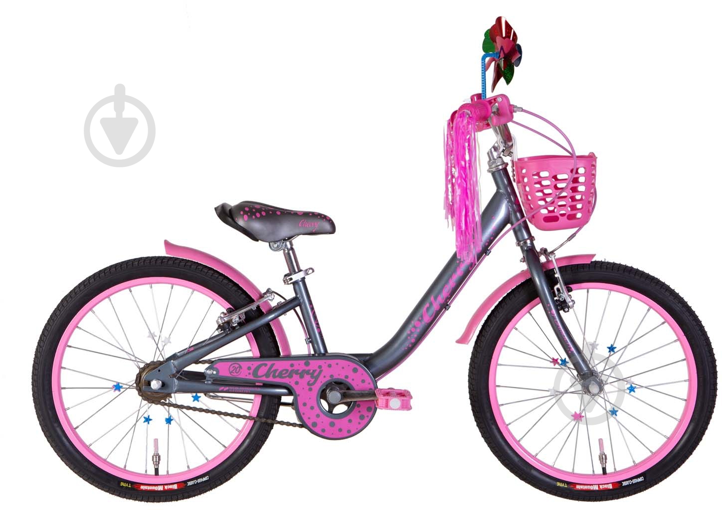 Велосипед Formula 20" 10"(25 см) CHERRY OPS-FRK-20-167 темно-сірий із рожевим - фото 1