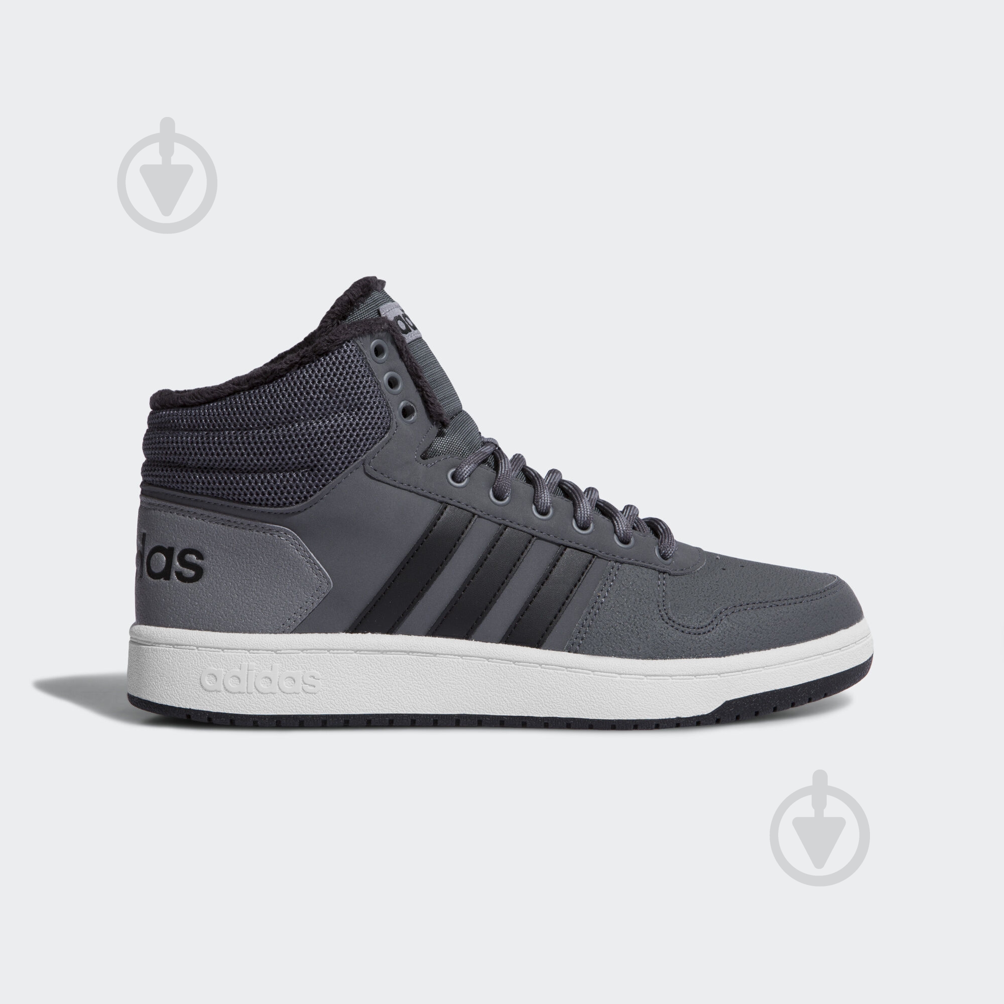Черевики Adidas HOOPS 2.0 MID CG6615 р.46 2/3 сірий - фото 1