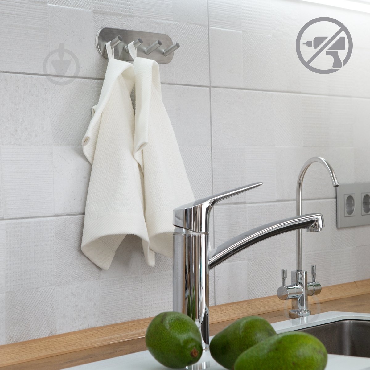 Планка с крючками MVM HSS-192R SS - фото 3