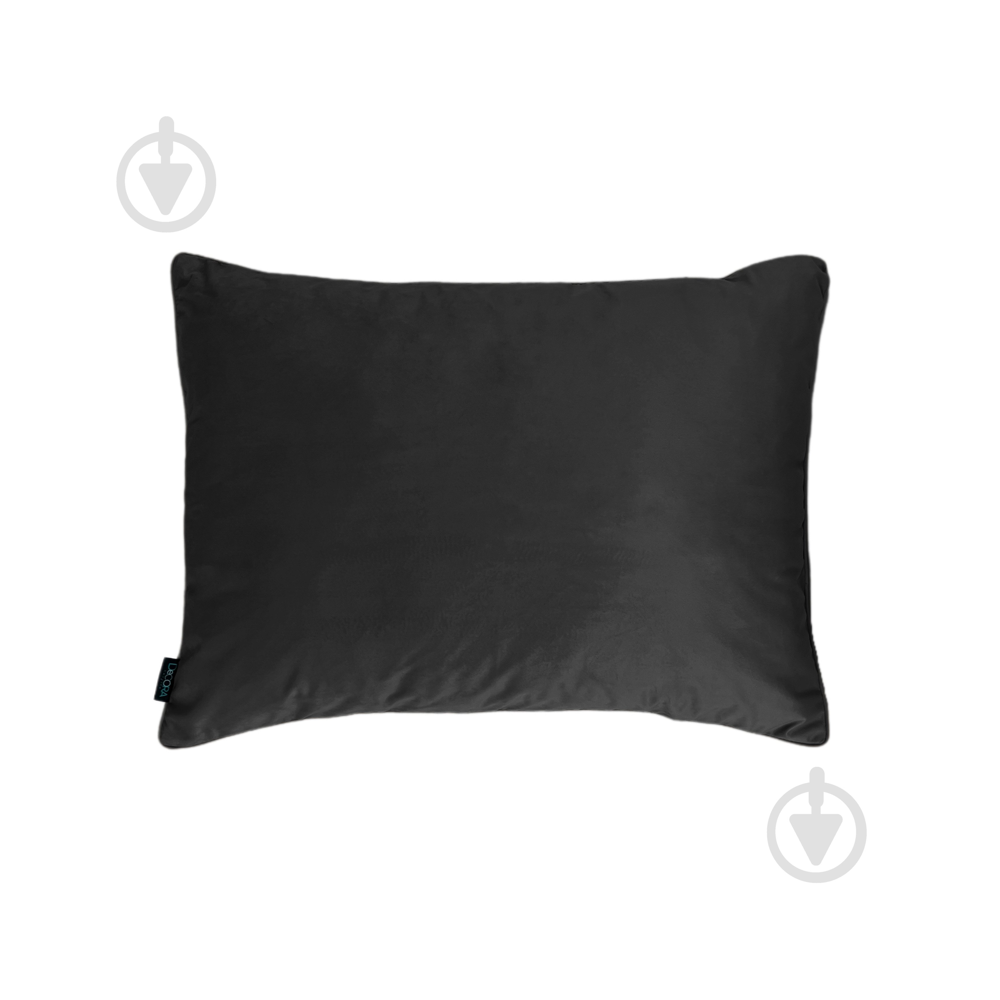 Подушка декоративная VELOUR с кантом 60x80 см черный Decora textile - фото 1 Подушка декоративная VELOUR с кантом 60x80 см черный Decora textile - фото 1