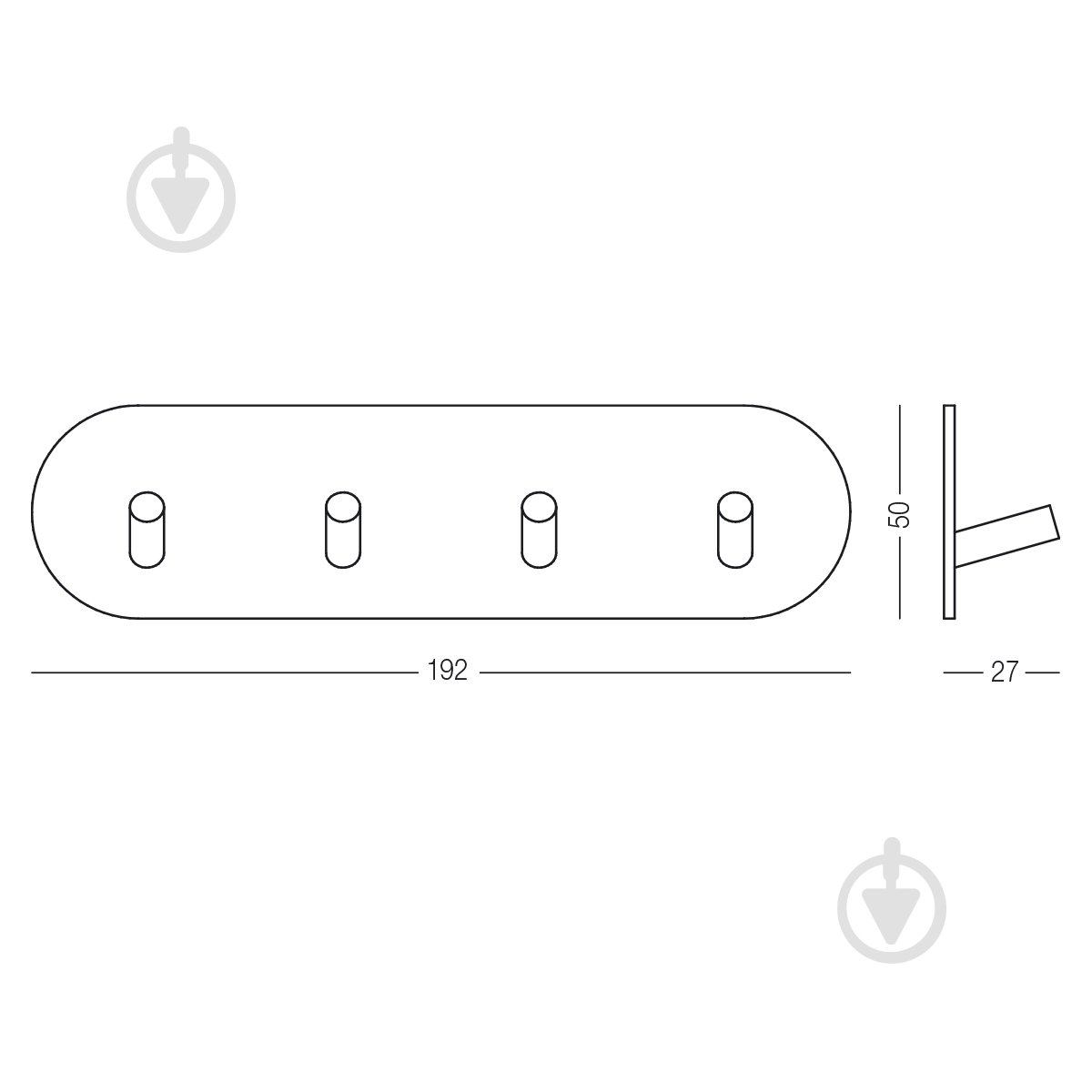 Планка с крючками MVM HSS-192R PSS - фото 4 Планка с крючками MVM HSS-192R PSS - фото 4
