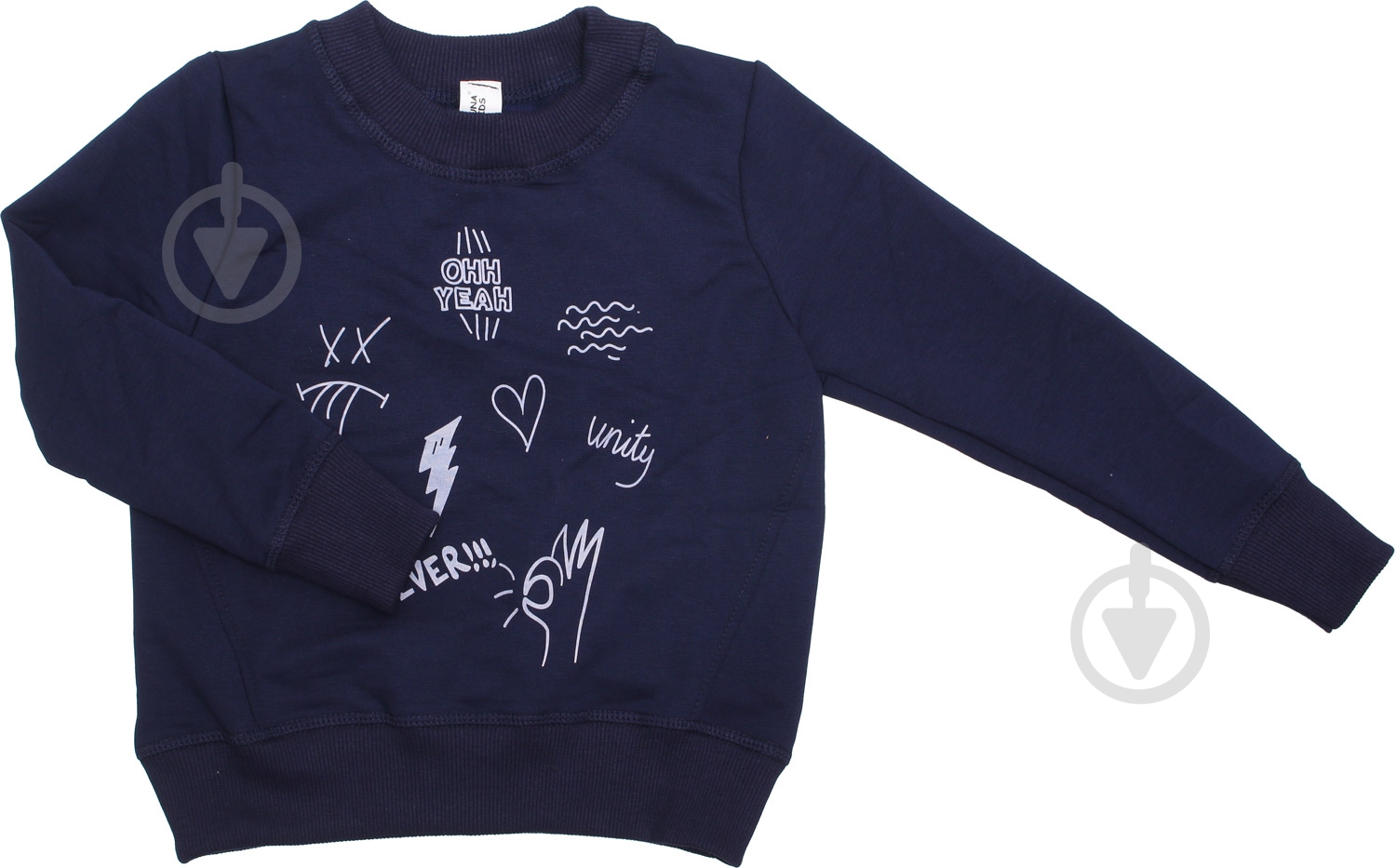 Свитшот для девочки Luna Kids 7 р.104 темно-синий - фото 1 Свитшот для девочки Luna Kids 7 р.104 темно-синий - фото 1