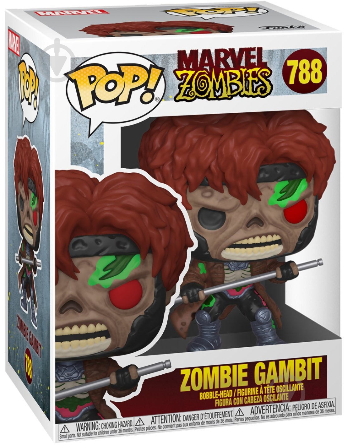 Фигурка Funko Bobble Marvel Zombies Gambit (FUN2549957) - фото 2 Фигурка Funko Bobble Marvel Zombies Gambit (FUN2549957) - фото 2