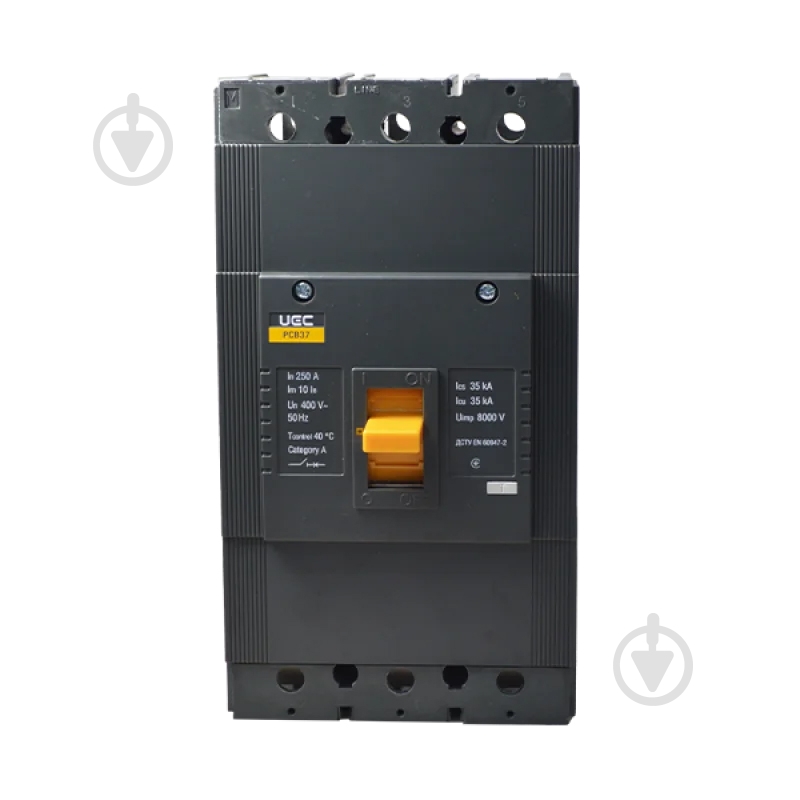 Автоматический выключатель UEC PCB37 3Р 250А 35кА MCCB-PCB-37-3-0250 - фото 2