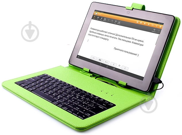 Чехол-клавиатура Vellini Universal 10'' green (215355) - фото 3
