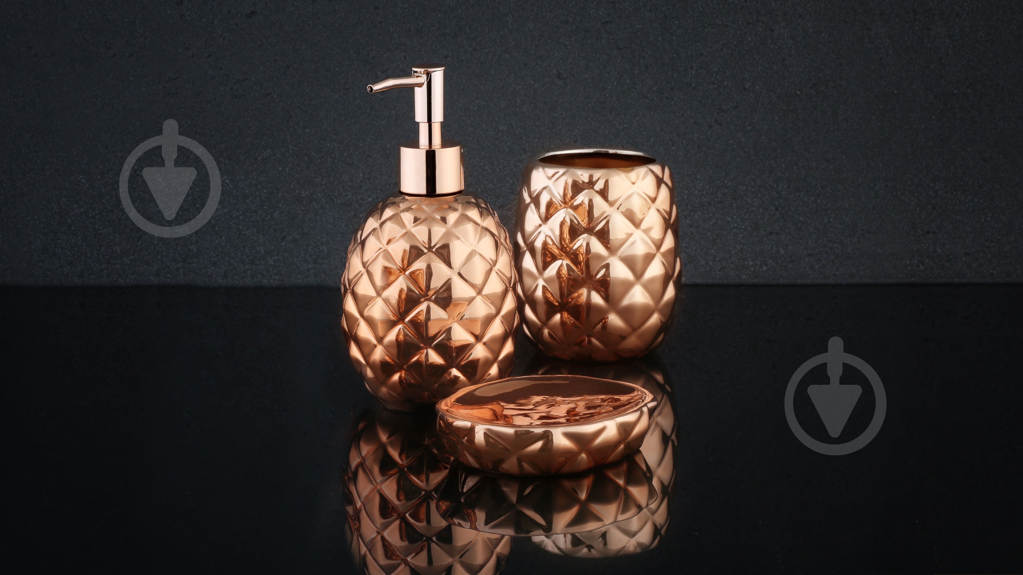 Стакан для зубних щіток Axentia Ананас 128203 - фото 2 Стакан для зубних щіток Axentia Ананас 128203 - фото 2