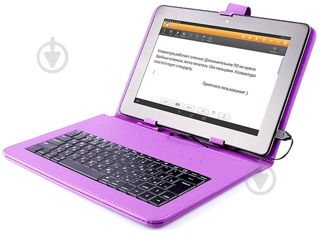 Чехол-клавиатура Vellini Universal 10'' purple (215357) - фото 3