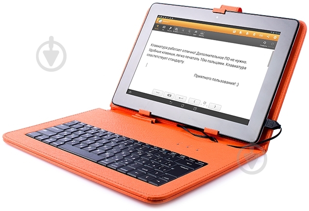 Чохол-клавіатура Vellini Universal 10'' orange (215358) - фото 3