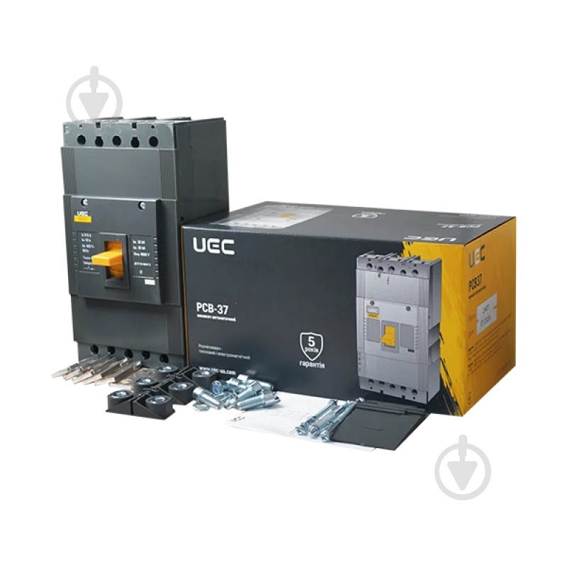 Автоматический выключатель UEC PCB37 3Р 315А 35кА MCCB-PCB-37-3-0315 - фото 3