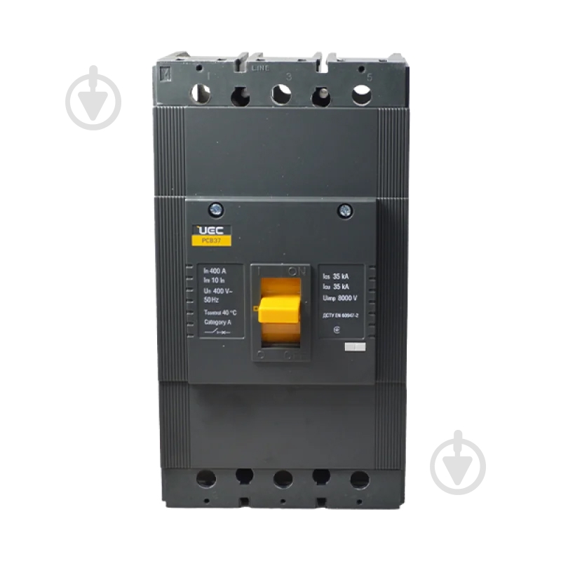 Автоматический выключатель UEC PCB37 3Р 400А 35кА MCCB-PCB-37-3-0400 - фото 2
