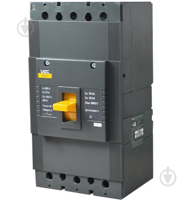 Автоматический выключатель UEC PCB37 3Р 400А 35кА MCCB-PCB-37-3-0400 - фото 1