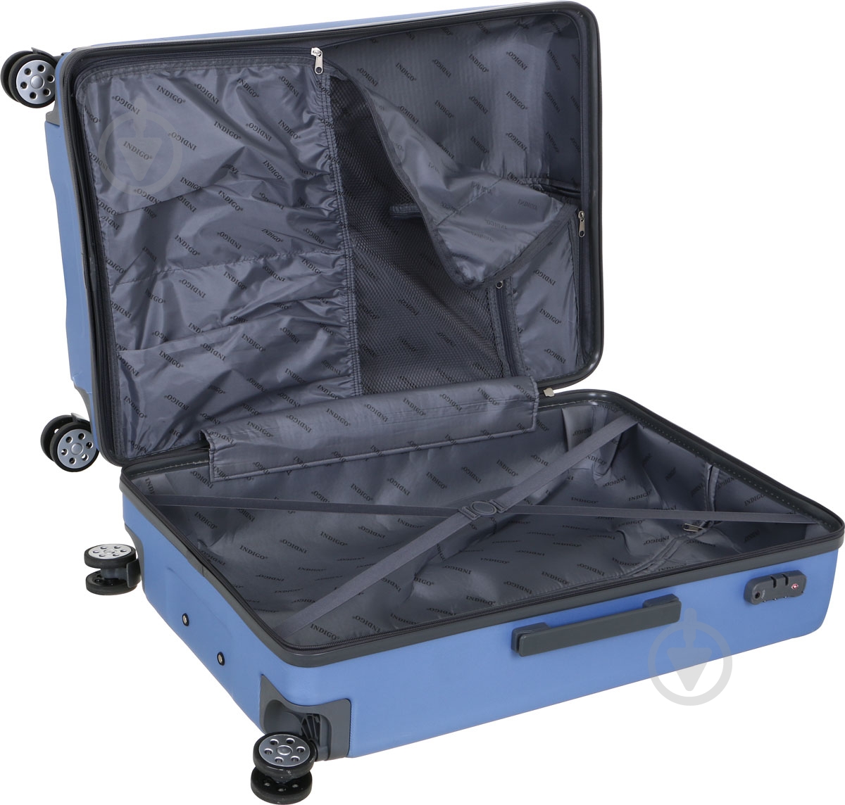 Чемодан Indigo TD18264 синий ABS 48х39х24,5 см - фото 4 Чемодан Indigo TD18264 синий ABS 48х39х24,5 см - фото 4
