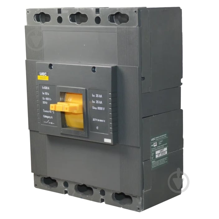 Автоматичний вимикач UEC PCB40 3Р 630А 35кА MCCB-PCB-40-3-0630 - фото 1