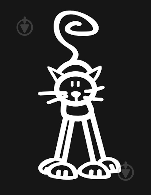 Наклейка Кот 4,5 см - фото 1 Наклейка Кот 4,5 см - фото 1