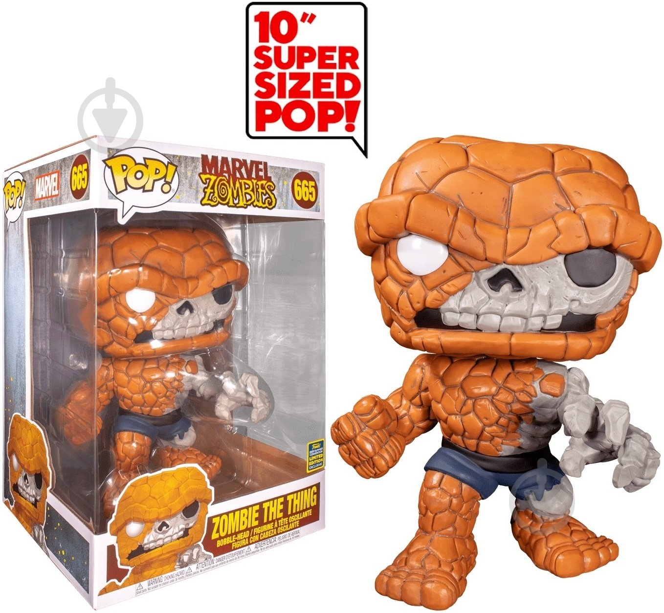 Фігурка Funko POP Bobble Marvel Zombies The Thing (FUN2549700) - фото 3