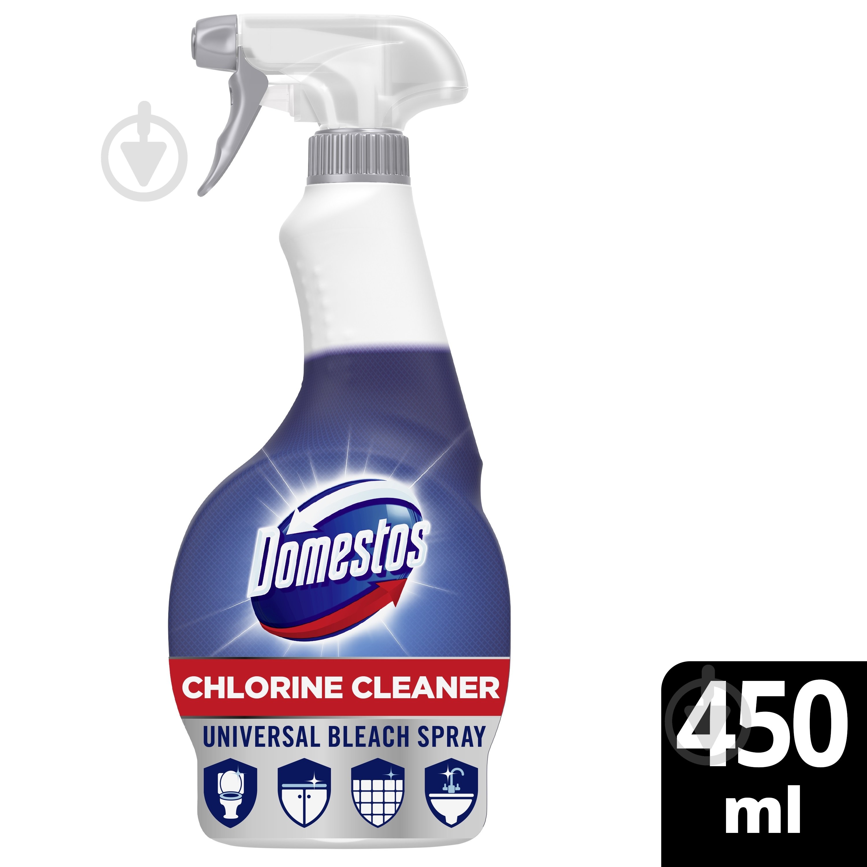 Универсальное средство Domestos Chlorine Cleaner 0,45 л - фото 2