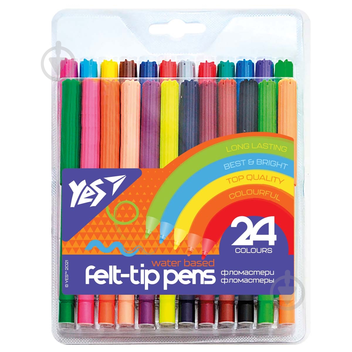 Набор фломастеров Erudite 24 цвета YES - фото 1