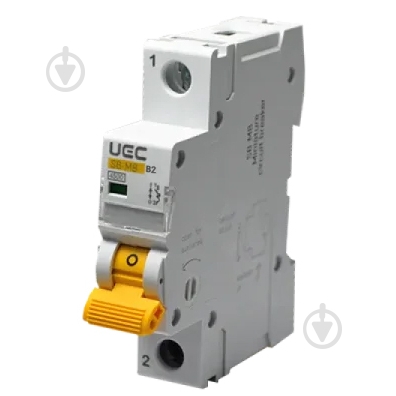 Автоматический выключатель UEC SB-M8 1P 02A B 4,5кA MCB45-1-002-B - фото 1