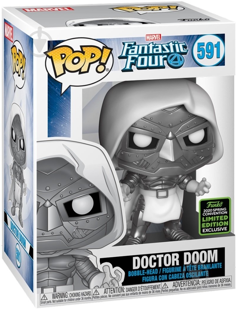 Фігурка Funko POP Bobble ECCC Marvel Doctor Doom 45913 (FUN2549480) - фото 2 Фігурка Funko POP Bobble ECCC Marvel Doctor Doom 45913 (FUN2549480) - фото 2