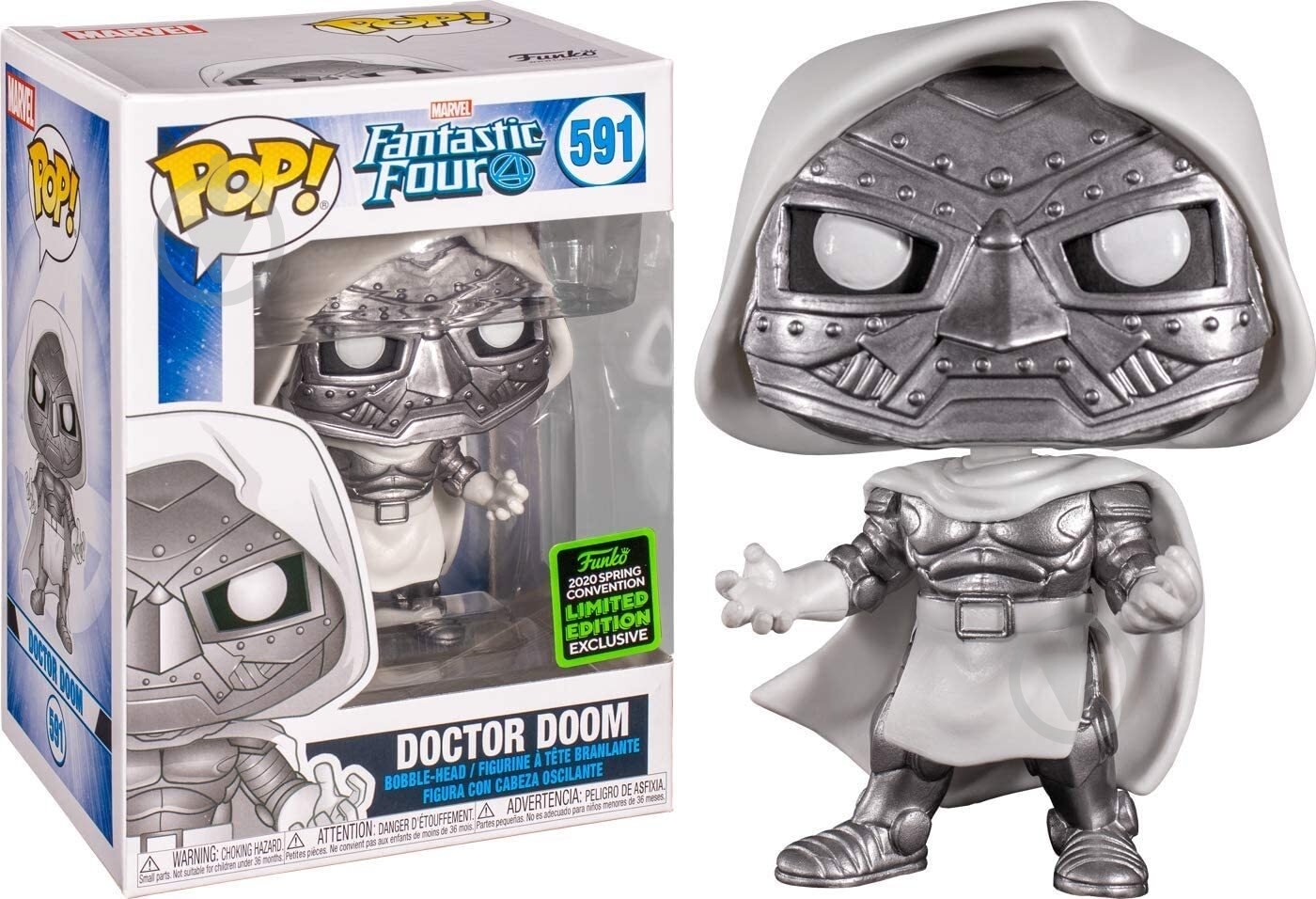 Фігурка Funko POP Bobble ECCC Marvel Doctor Doom 45913 (FUN2549480) - фото 3 Фігурка Funko POP Bobble ECCC Marvel Doctor Doom 45913 (FUN2549480) - фото 3