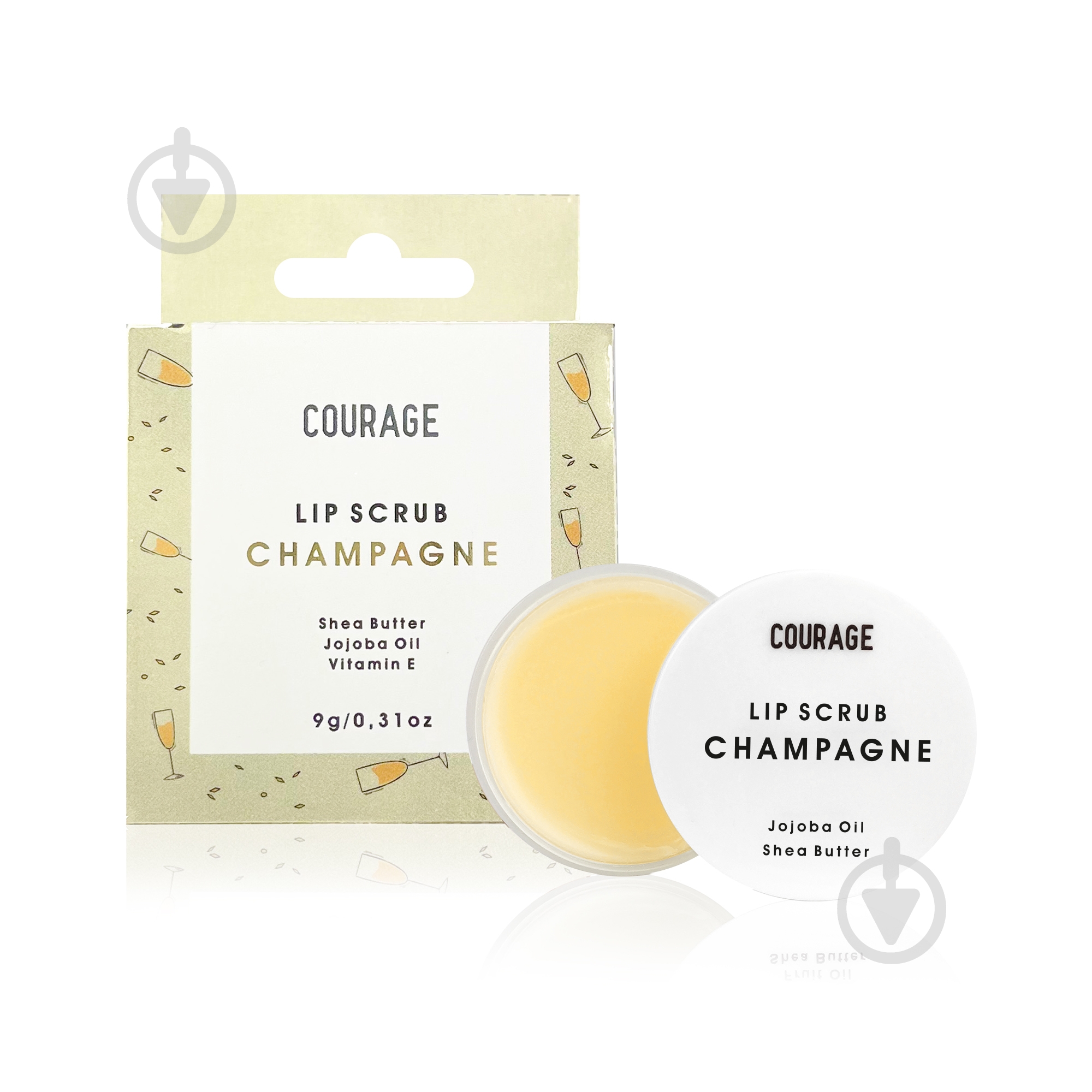 Скраб COURAGE Lip scrub 9 г champange 9 г - фото 1 Скраб COURAGE Lip scrub 9 г champange 9 г - фото 1