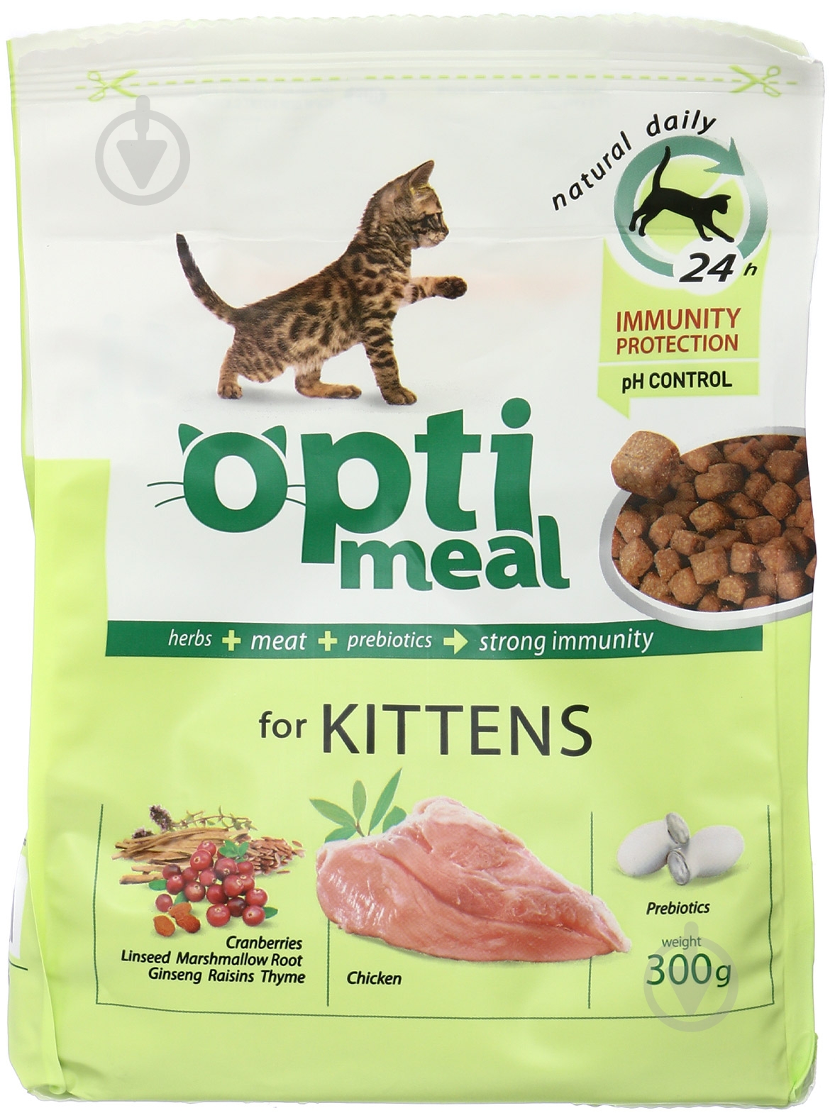 Корм Optimeal Kittens с курицей 300 г - фото 1
