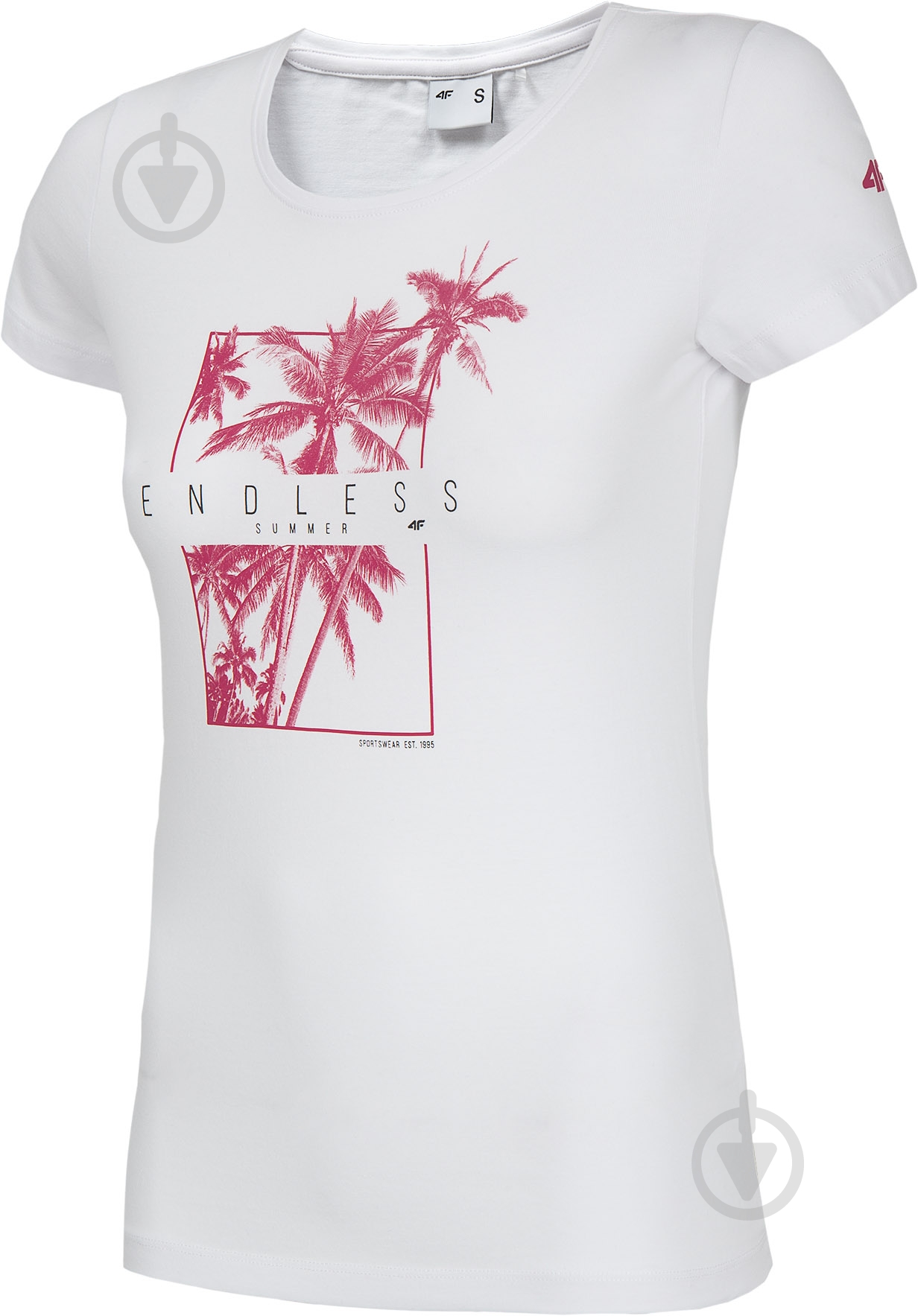 Футболка 4F H4L20-TSD025-10S H4L20-TSD025-10S р.M белый - фото 1