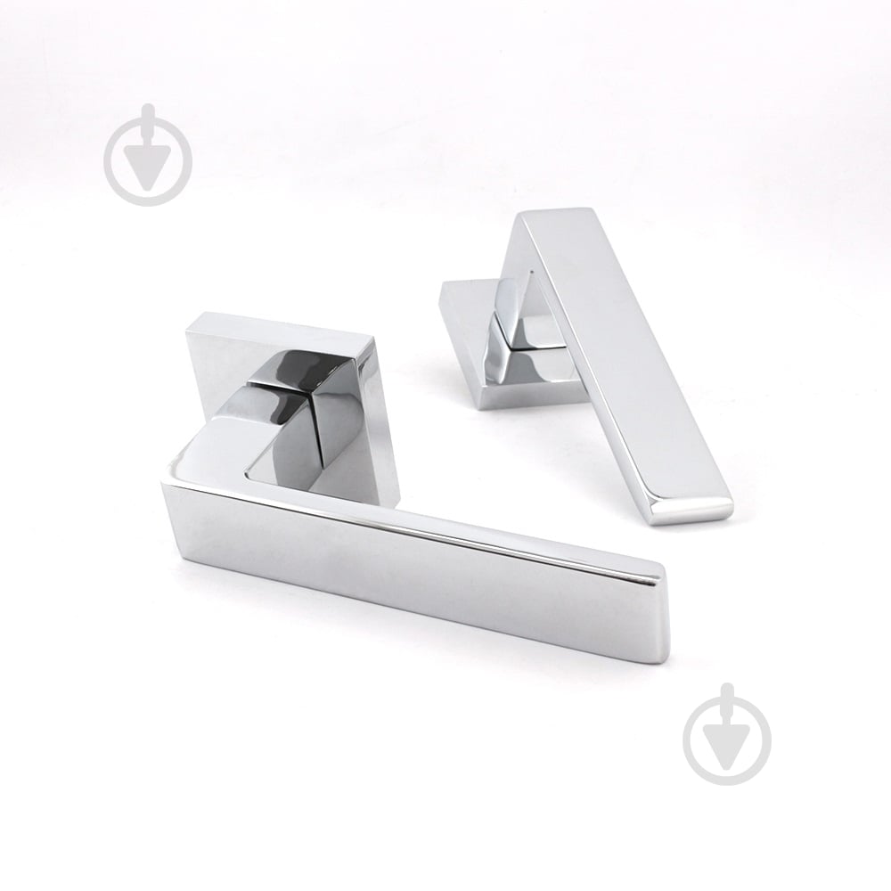 Ручка на розетке RDA kubic s PZ хром - фото 2