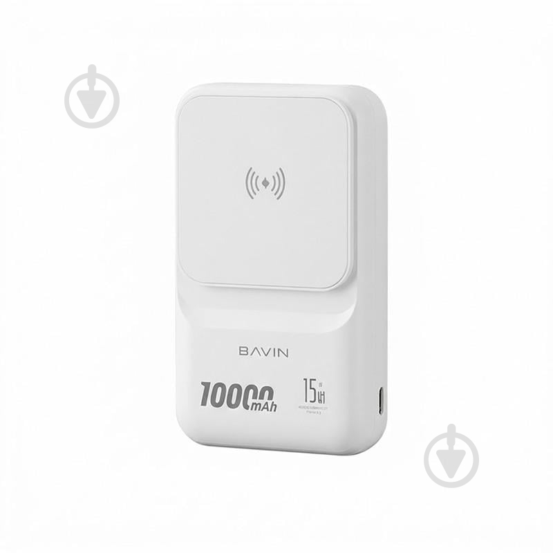 Повербанк BAVIN 10000 mAh white (Y-PC1066S-WH) - фото 1