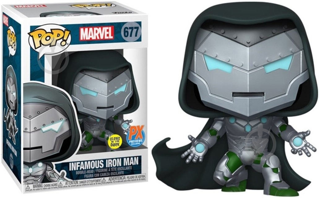 Фігурка Funko Bobble Marvel Comics Infamous Iron Man (FUN2549852) - фото 3