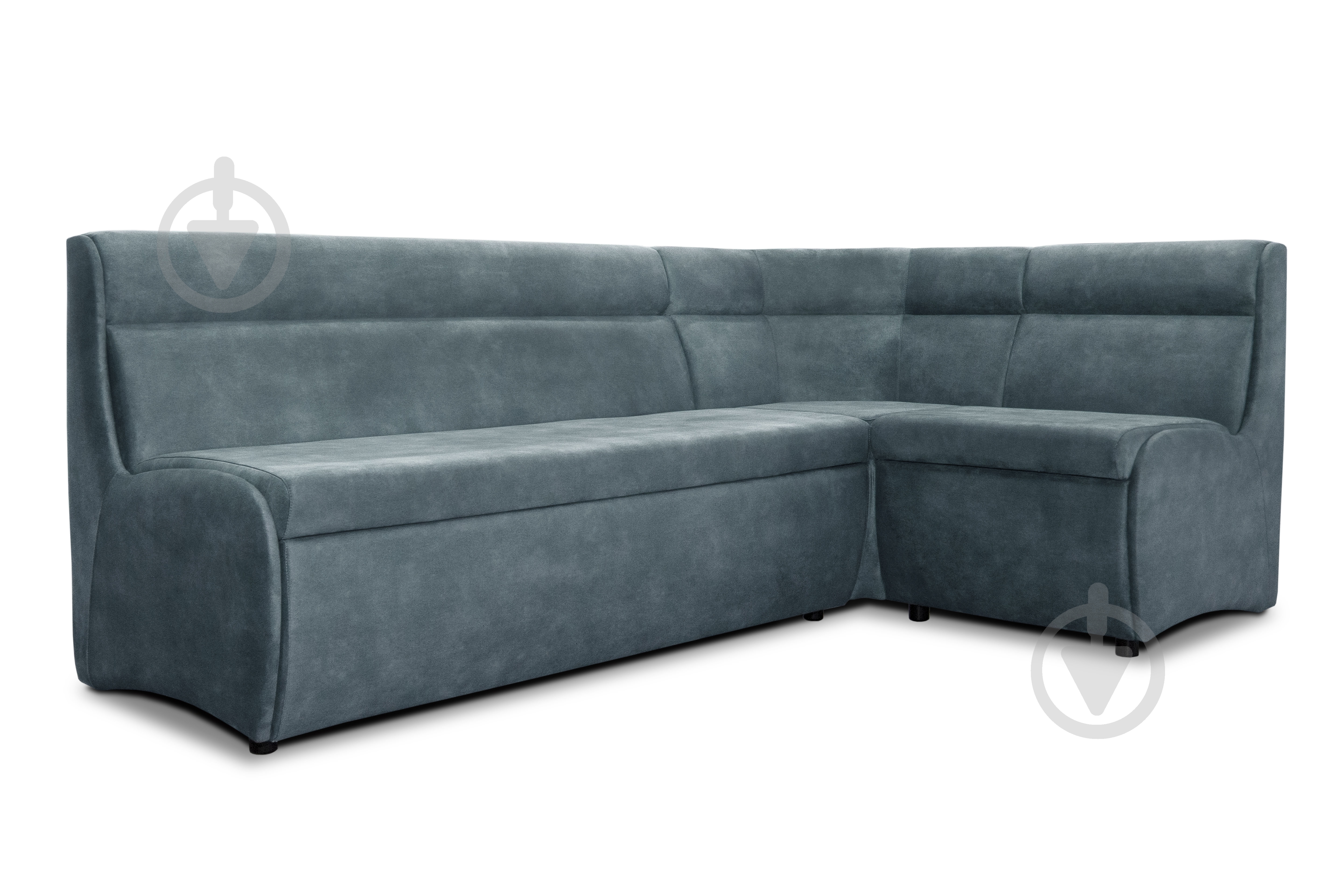 Уголок кухонный Лаунж 2150x1320x850 мм правый синий / синий - фото 2 Уголок кухонный Лаунж 2150x1320x850 мм правый синий / синий - фото 2