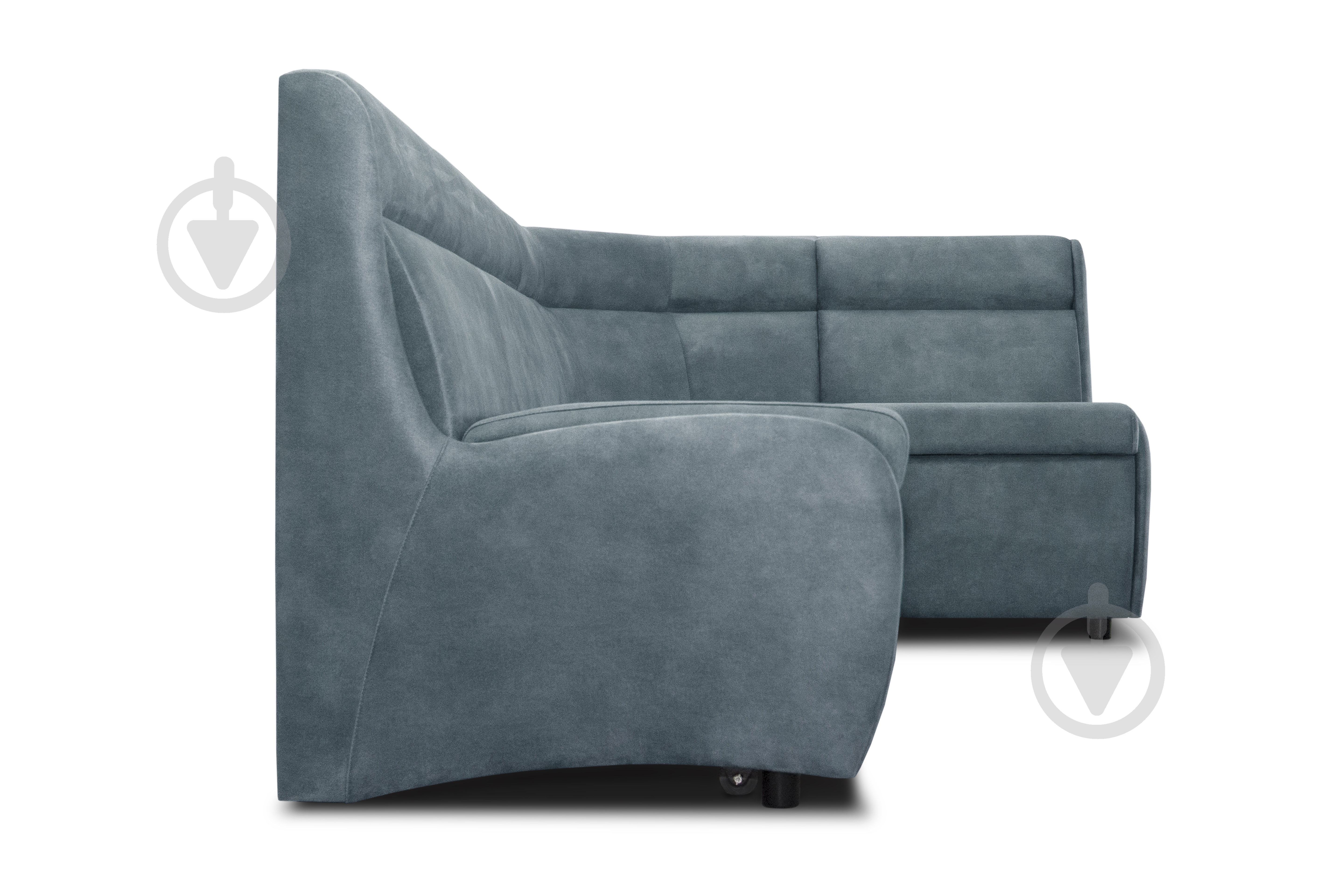 Уголок кухонный Лаунж 2150x1320x850 мм правый синий / синий - фото 4 Уголок кухонный Лаунж 2150x1320x850 мм правый синий / синий - фото 4