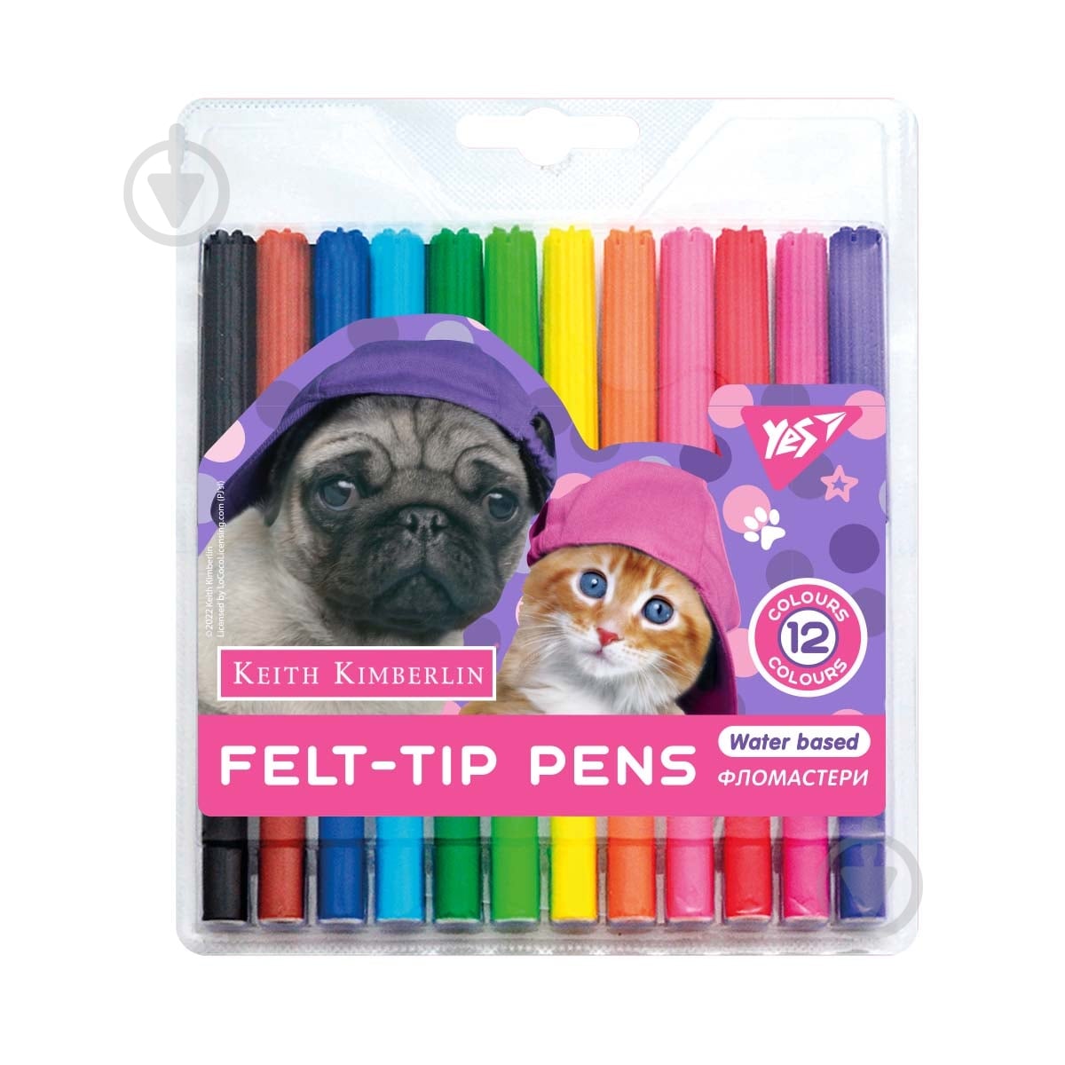 Набор фломастеров 12 цветов Keith Kimberlin YES - фото 1