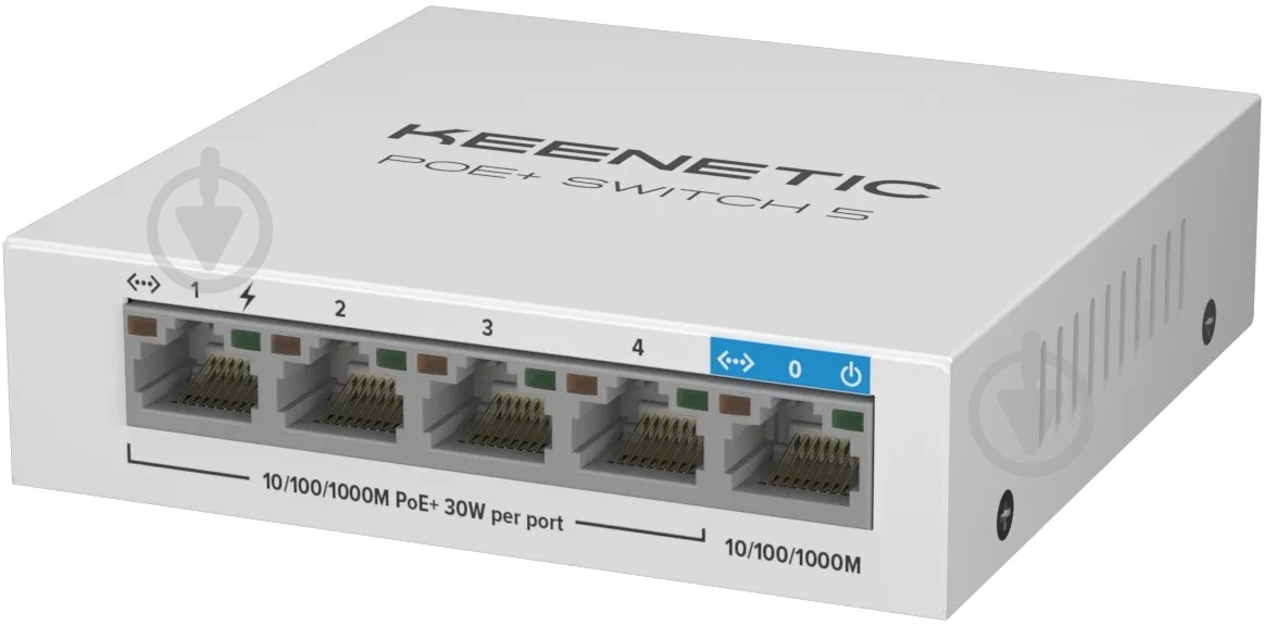Комутатор Keenetic некерований PoE+ Switch 5 KN-4610 - фото 3