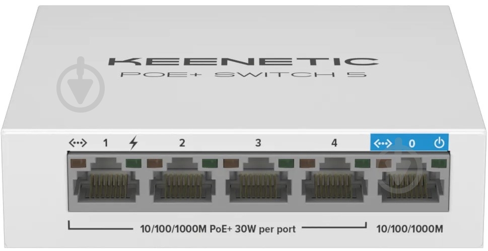 Комутатор Keenetic некерований PoE+ Switch 5 KN-4610 - фото 1