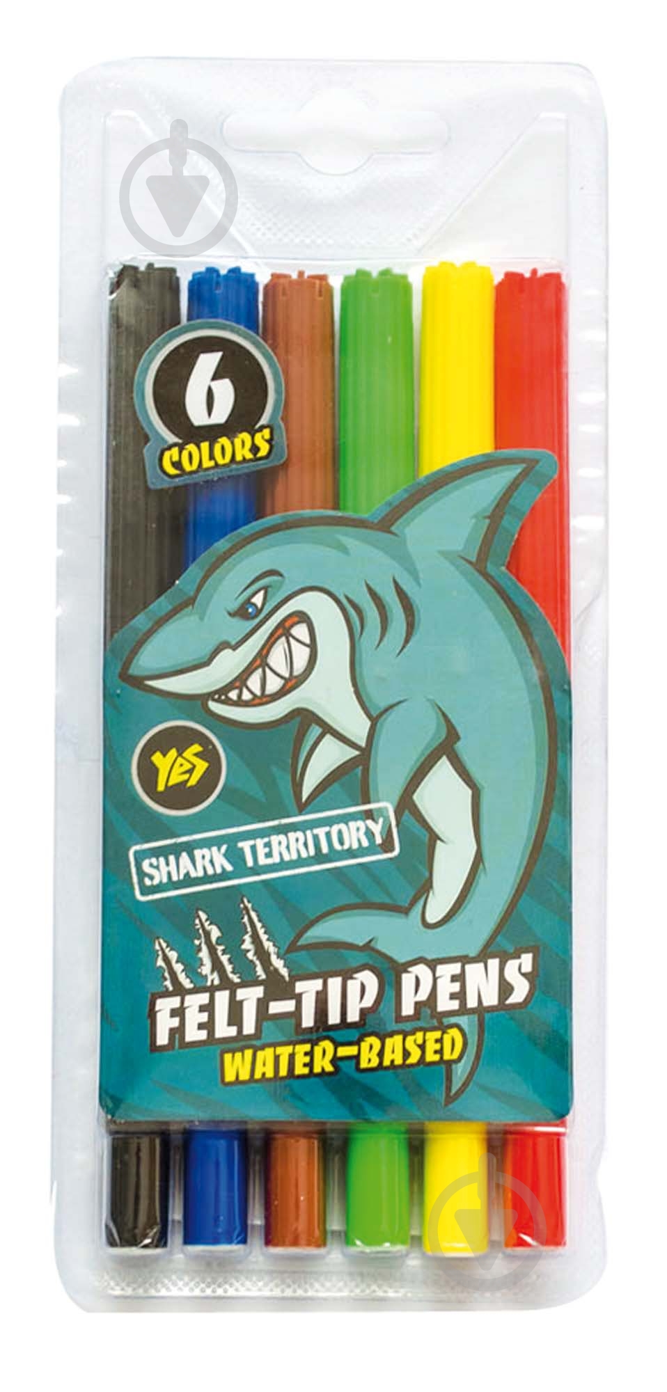 Набор фломастеров 6 цветов Wild animals YES - фото 1