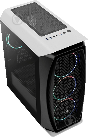 Корпус AeroCool Aero One Mini Eclipse-G-WT-v1 (ACCS-PB18143.21) Black/White без БЖ - фото 1 Корпус AeroCool Aero One Mini Eclipse-G-WT-v1 (ACCS-PB18143.21) Black/White без БЖ - фото 1
