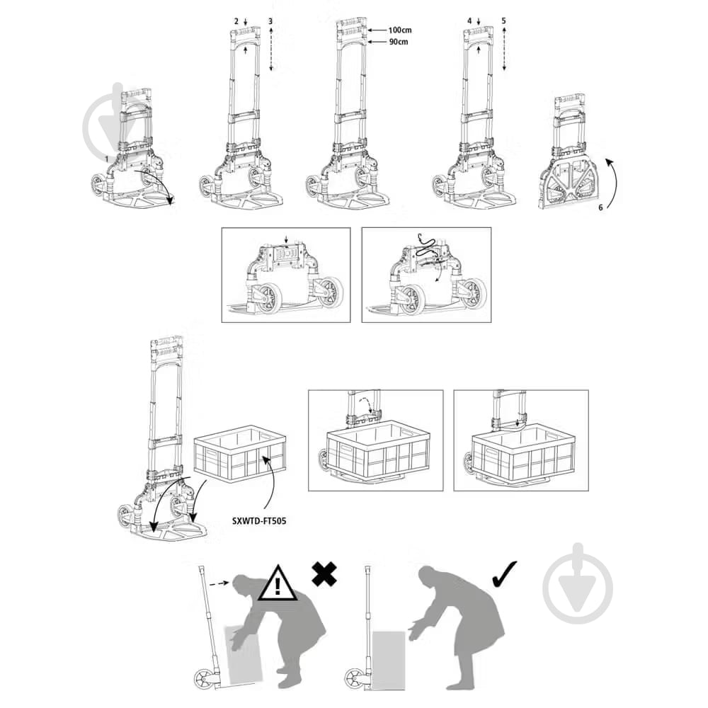 Тележка складская Stanley SXWT-FT501 - фото 5